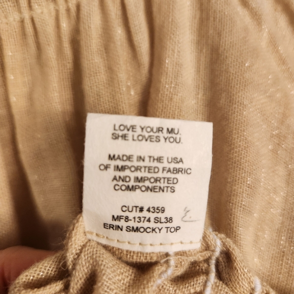 Show Me Your MuMu Erin Smocky Top NWOT Small - Picture 3 of 10